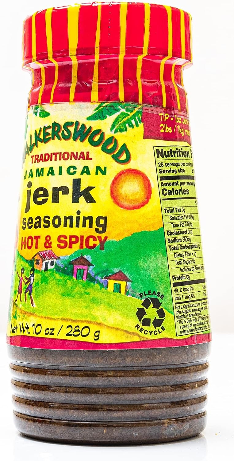 Walkerswood Traditional Jamaican Jerk Seasoning, Hot & Spicy, 10 oz