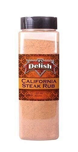 California Steak Rub by Its Delish, 18 Oz. Large Jar
