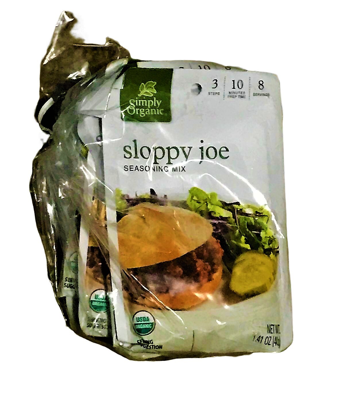 Simply Organic Seasoning Mix – Sloppy Joe – Pack of 8 – 1.41 oz. Free Shipping