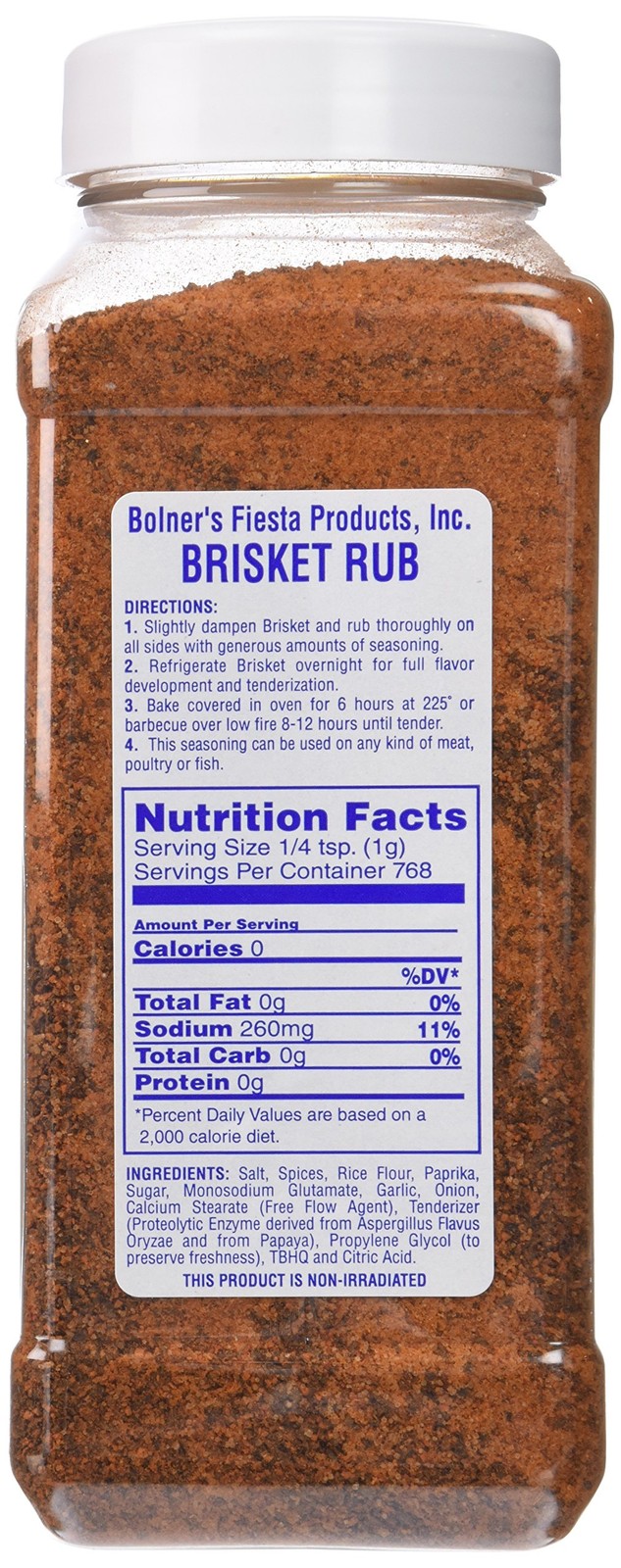 Bolner’s Fiesta Extra Fancy Brisket Rub, 32 oz.