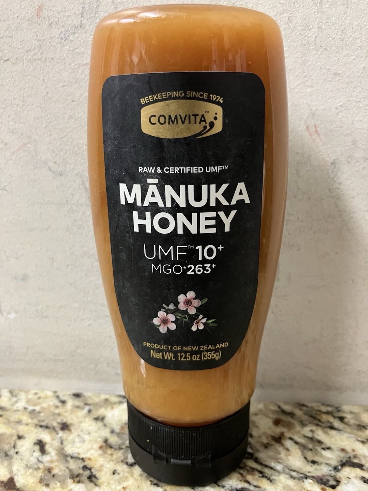 Comvita Raw New Zealand Manuka Honey Certified UMF 10+ MGO 263+ Wt. 12.5oz(355g)