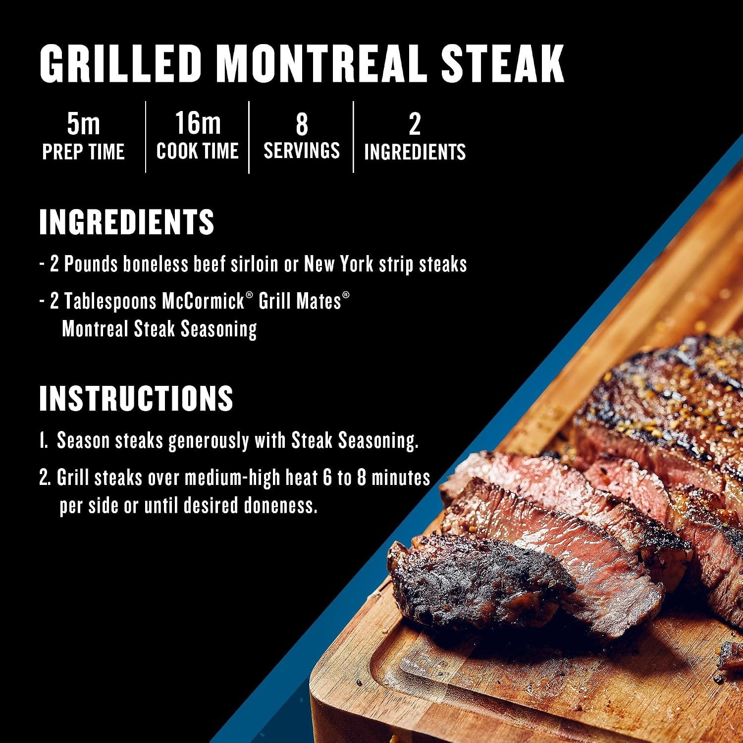 McCormick Montreal Steak Seasoning, 11.62 oz – Gluten Free & MSG-Free Flavor