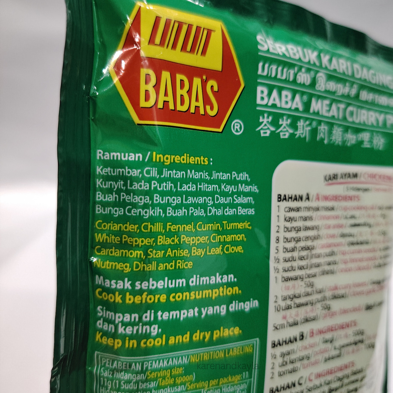 6-Combo BABA’s Cooking Mix Spices CHILLI TURMERIC CURRY Powder 125g Halal Vegan