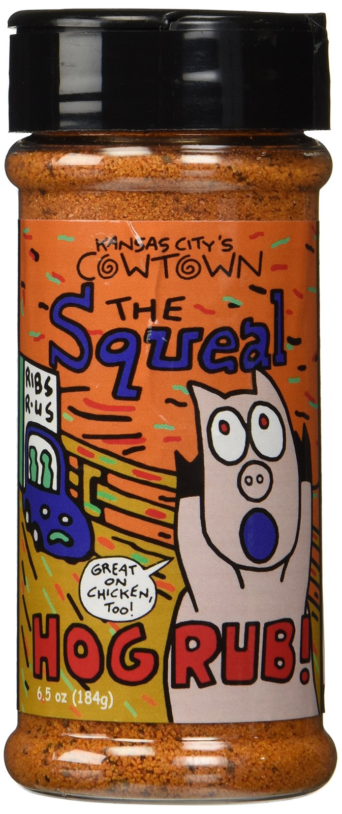 The Squeal Hog Rub, 6.5 Ounce Shaker Bottle