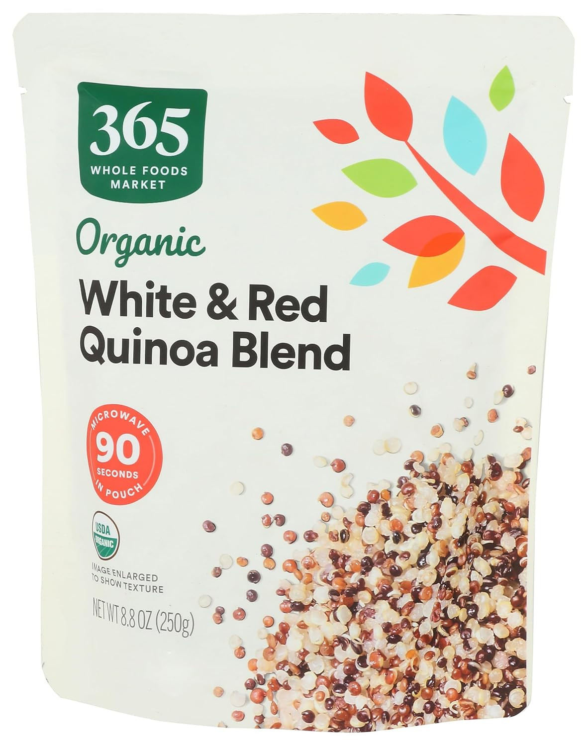, White & Red Quinoa Blend, 90-Second Microwave in Pound, 8.8 Ounce