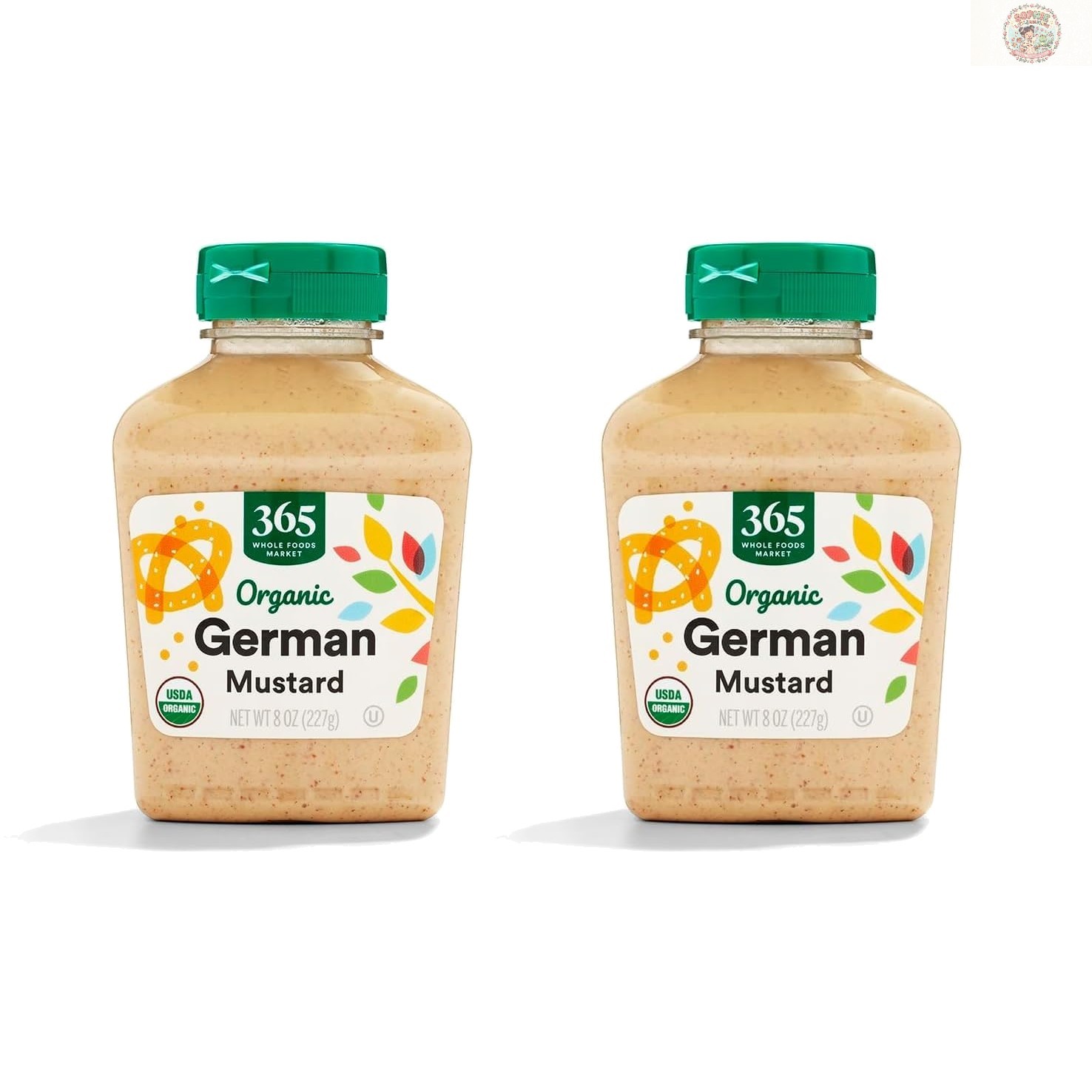 Organic German Mustard, 8 Ounce Pack of 2 – Authentic Flavor for Great Dishes