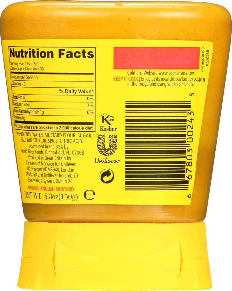 Original English Squeezy Mustard 150g – Pack of 2