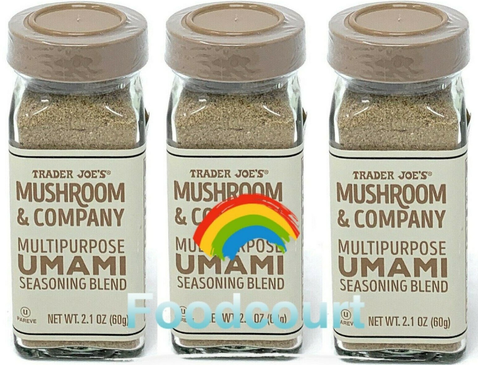 3 X Trader Joe’s Mushroom&Company Multipurpose Umami Seasoning Blend 2.1 oz Each