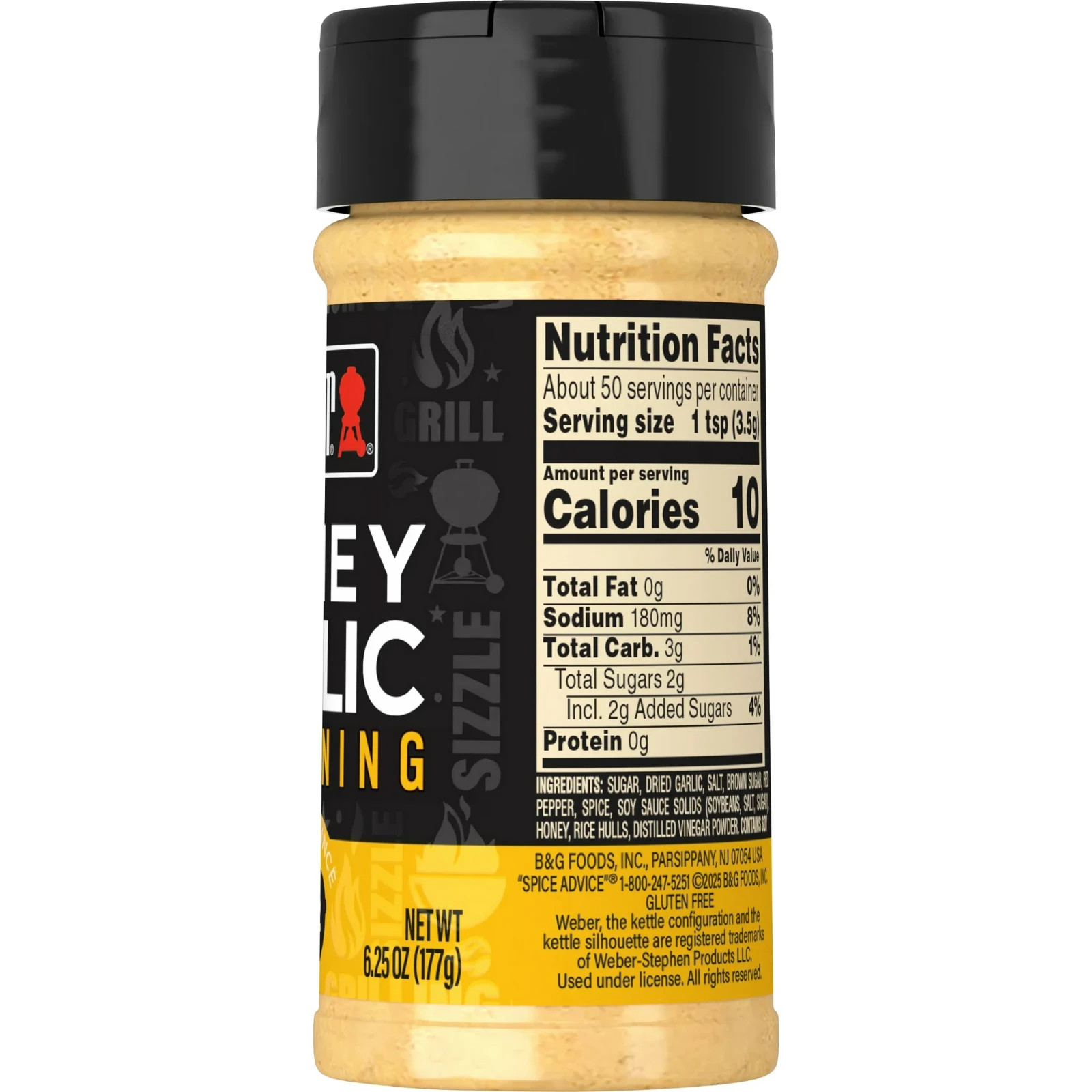 Weber Honey Garlic Seasoning and Rub, 6.25oz