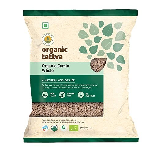 Organic Tattva Whole Cumin Seeds 7 oz Organic Spice for Cooking & Marinades