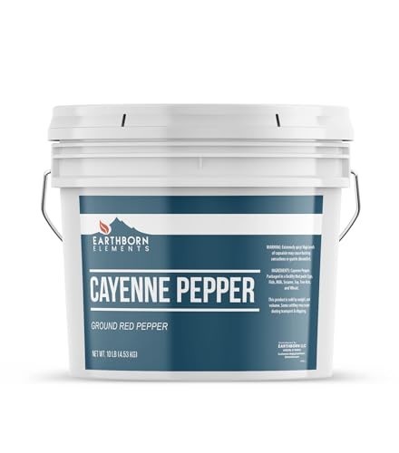 Cayenne Pepper 2 Gallon Bucket – Spicy Ground Red Pepper for Cooking & Seasoning