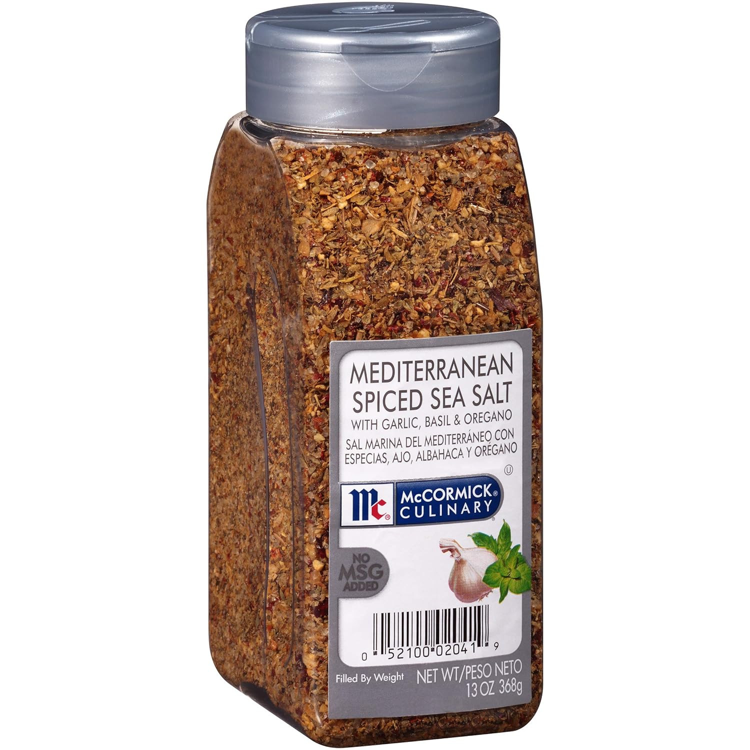 Mediterranean Spiced Sea Salt, 13 Oz – One 13 Ounce Container of Mediterranean S