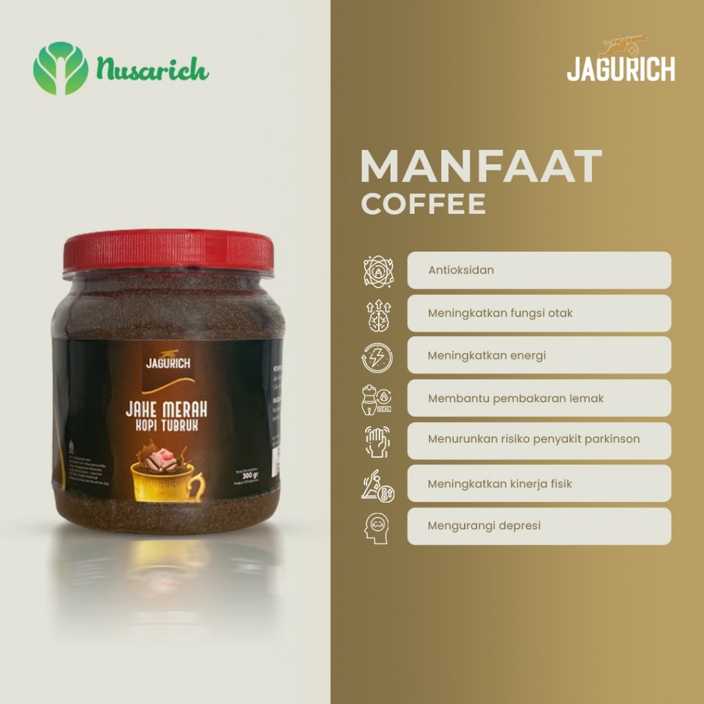 Red Ginger Coffee Tubruk 300g powder, aromatic warming blend