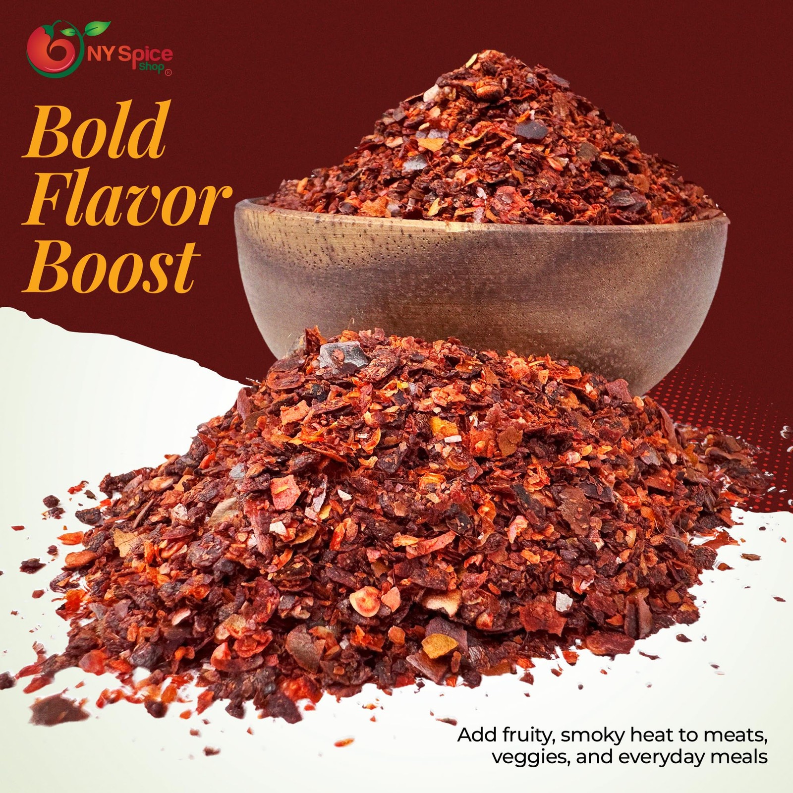 Aleppo Pepper – 8 Ounce Crushed Chili Aleppo Peppers Flakes – Red Aleppo Pepp…
