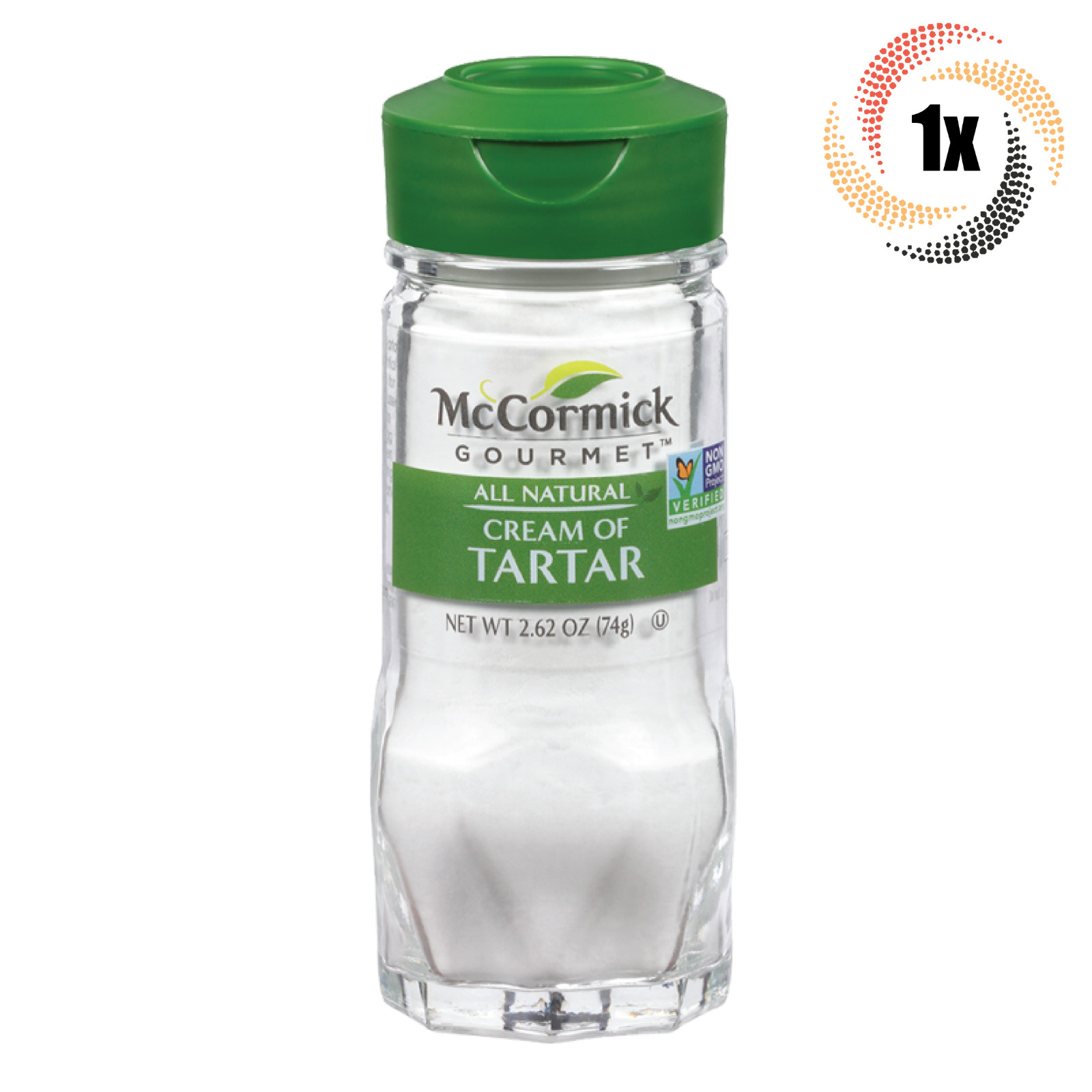 1x Shaker McCormick Gourmet Natural Cream Of Tartar Seasoning GMO Free | 2.62oz
