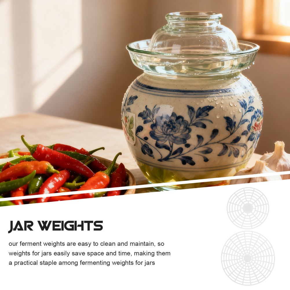4 Pcs Pickle Jar Weight Sauerkraut Fermentation Weights Canning Jars