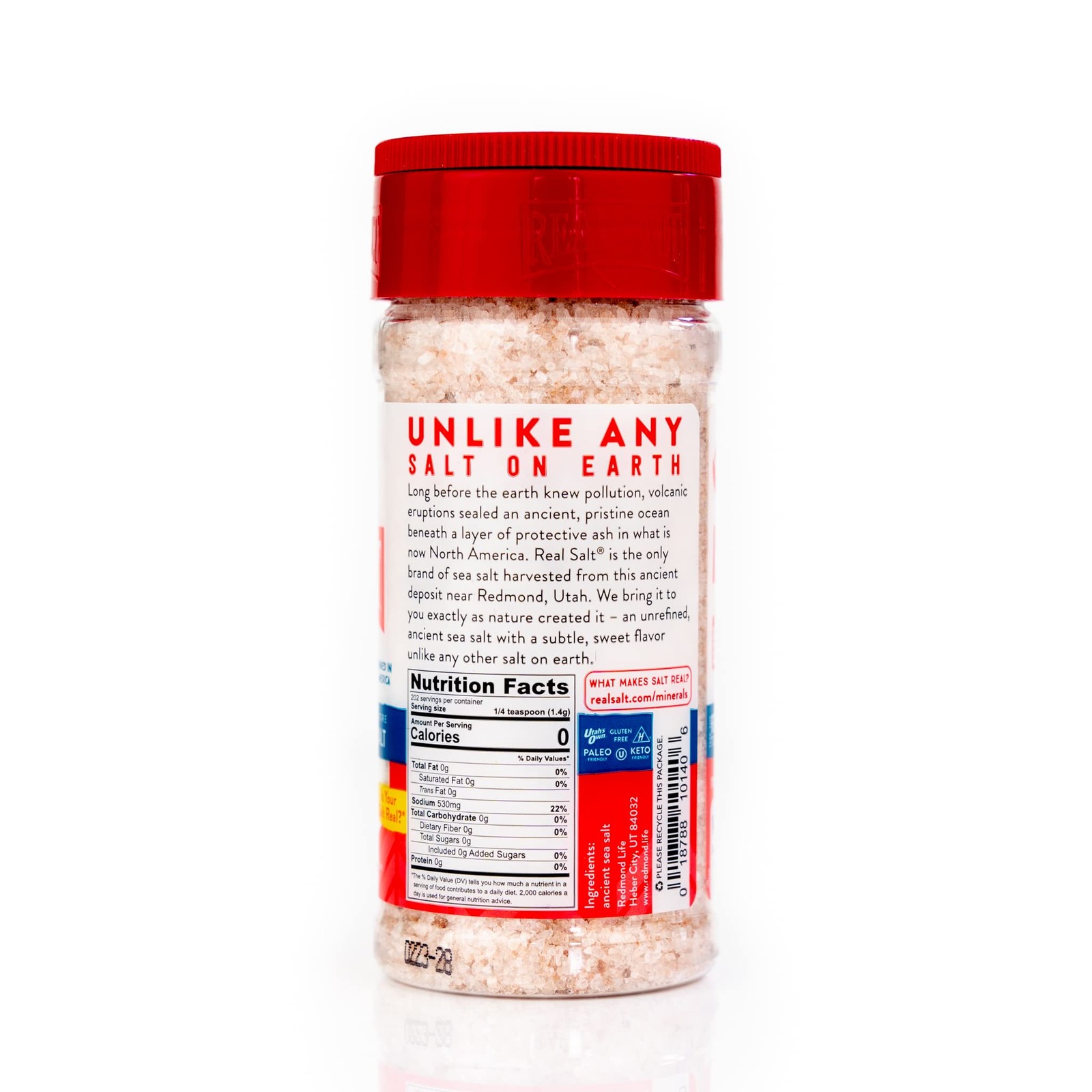 Real Sea Salt – Natural Unrefined Gluten Free Kosher, 10 Ounce Shaker