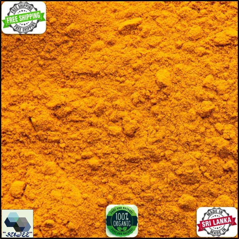 Pure Sri Lankan Turmeric Powder – 100% Natural Ceylon Kurkuma – Free Shipping