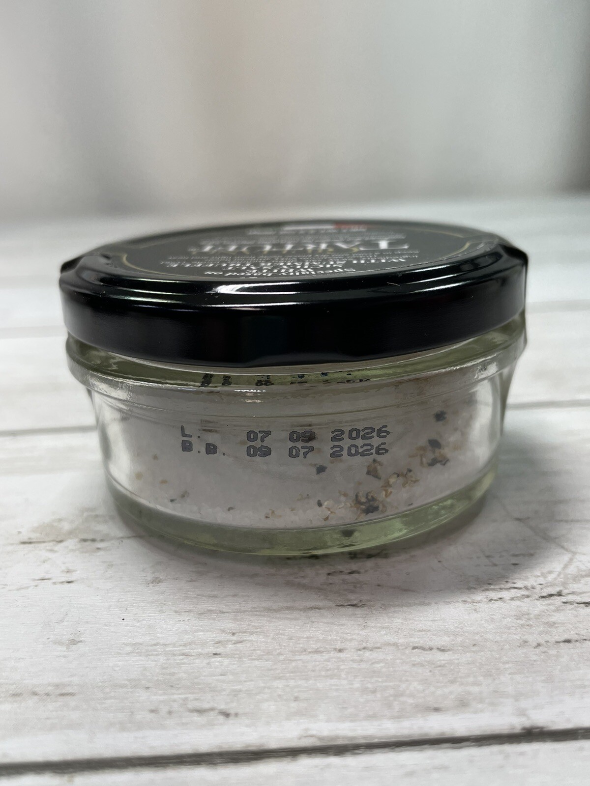 White Sicily Salt with Summer Truffle – 2.2 oz – Giuliano Tartufi – Italy – New