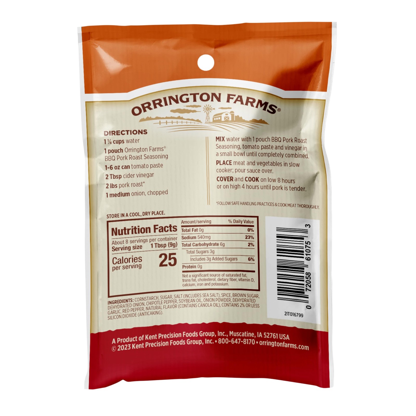 Orrington Farms Pork Roast Slow Cookers 0.21 Ounce (Pack of 12), Brown