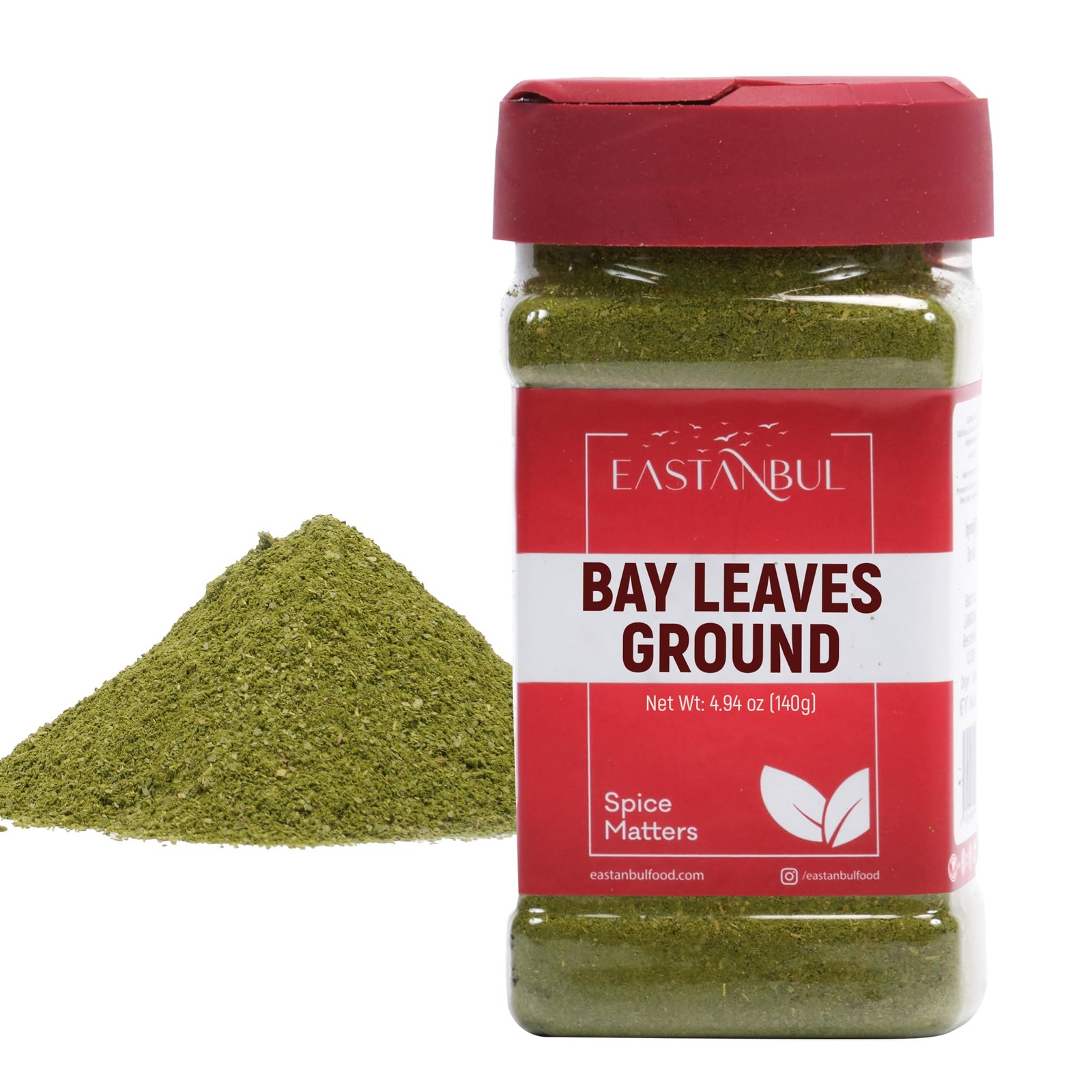 Eastanbul Ground Bay Leaves Powder, 4.94oz, Leaf From 140g