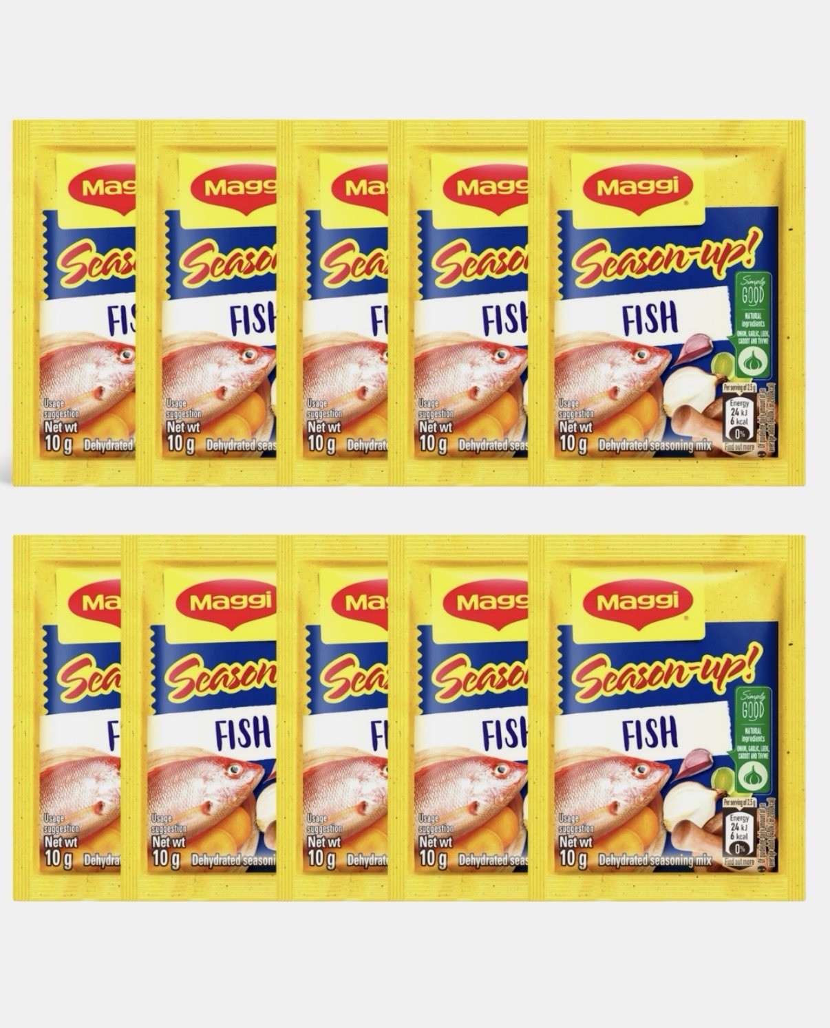 Maggi Season-up! Fish Sachets 10g – Pack of 10 – Tariffs are paid by us for US