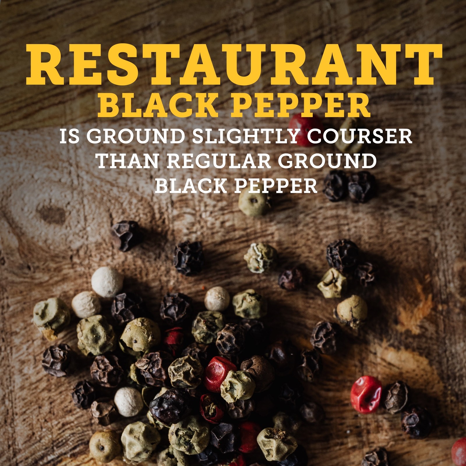 Black Pepper Kosher Coarse Ground 8 Ounce Bulk Size