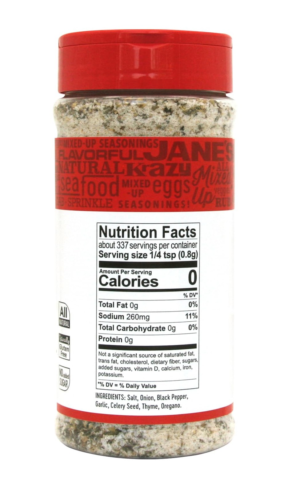 Jane’s Krazy Mixed-up Original Salt Blend 9.5 Oz (Paquete De 3)