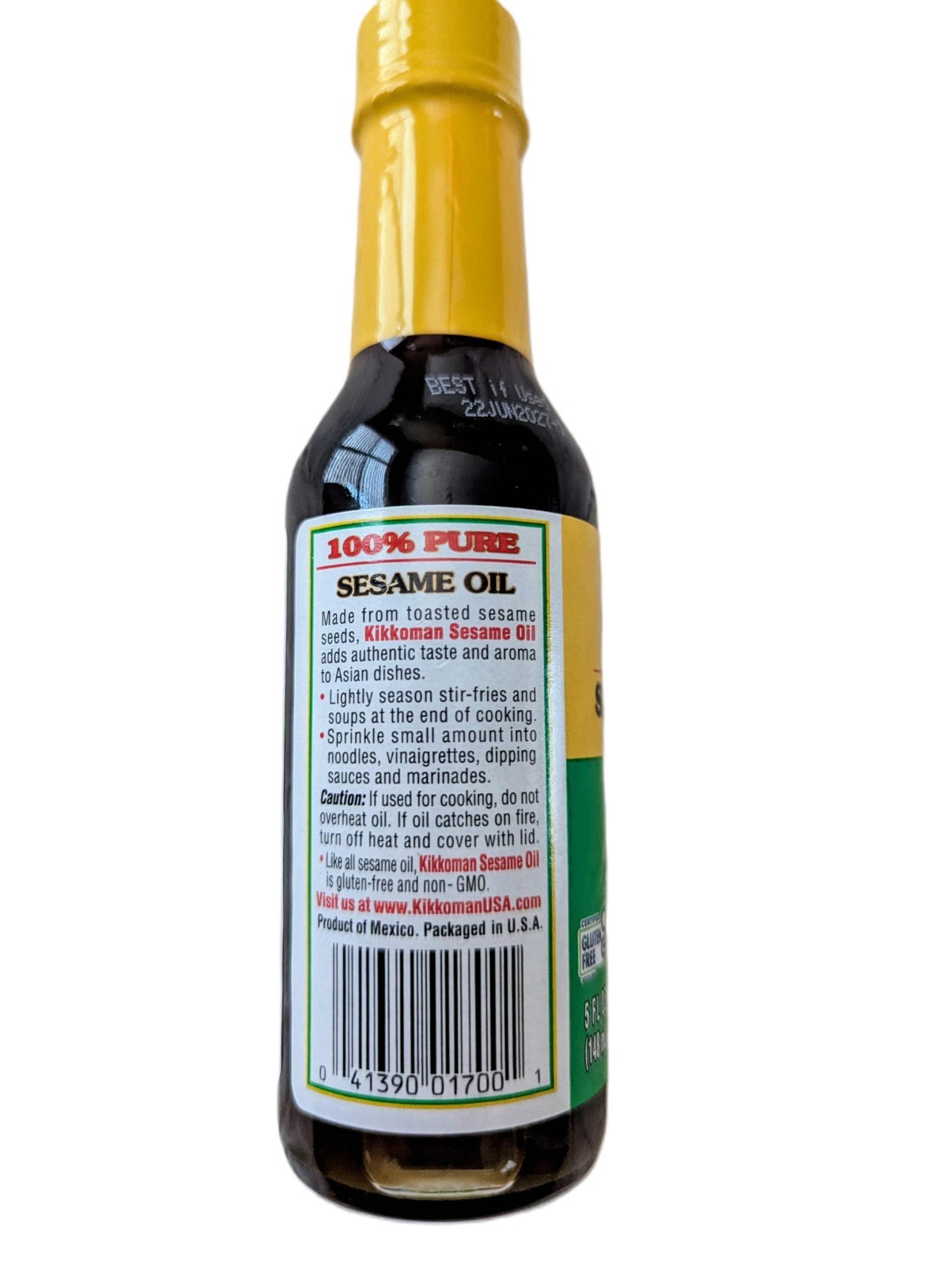 Kikkoman 100% Pure Sesame Oil, 5 Fl Oz Free Shipping