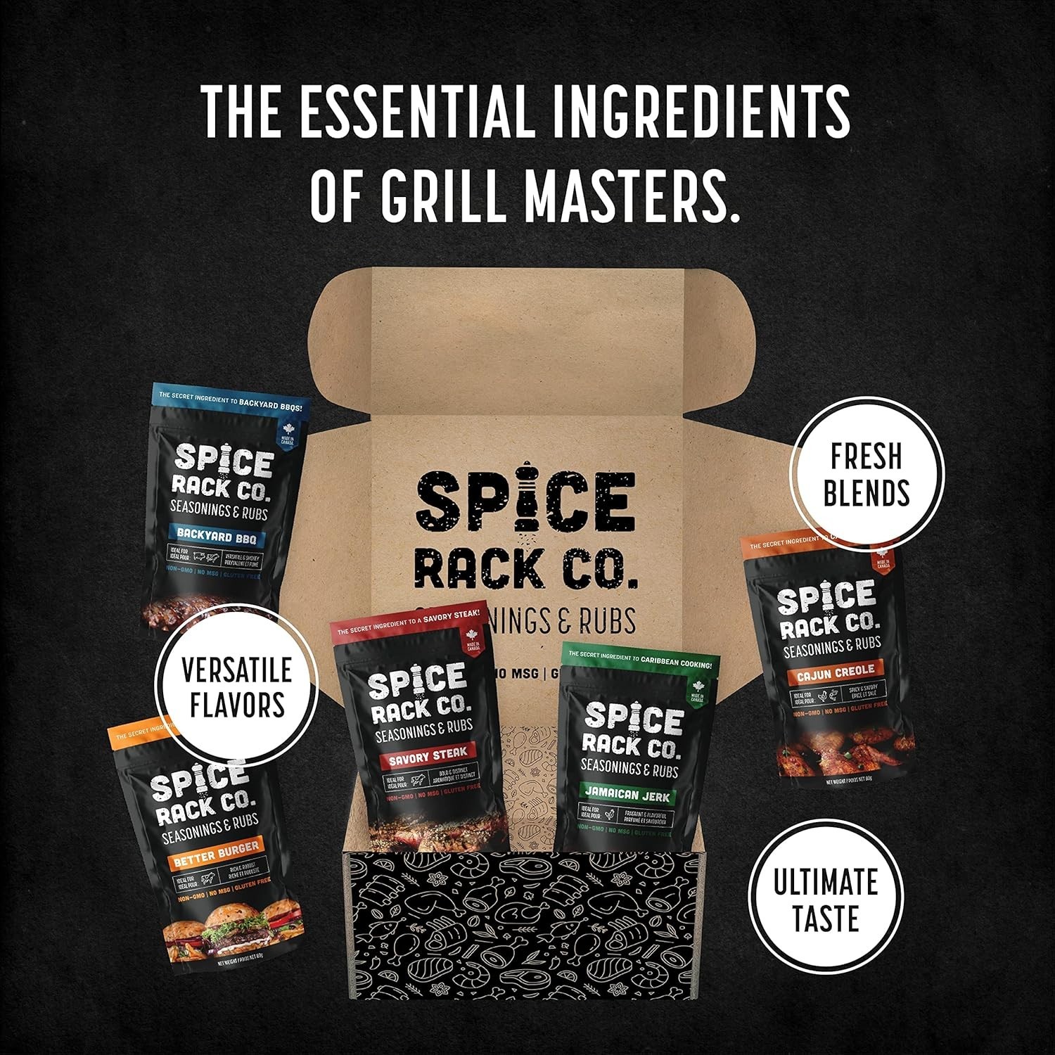 BBQ Seasonings And Rubs – Smoking & Grilling Spices and Seasonings Sets, Gril…