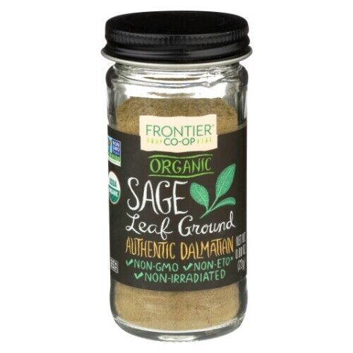 Organic Sage Leaf Spice 0.8 Oz By Frontier Herb