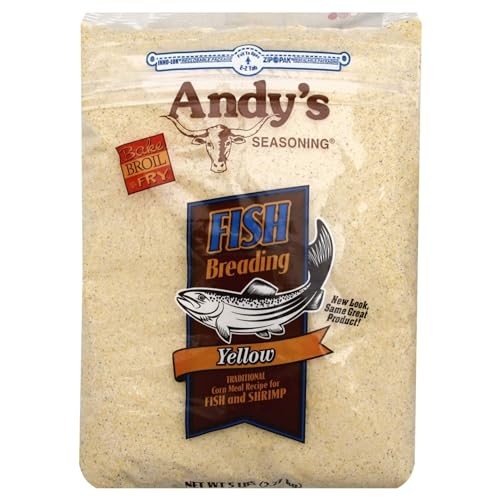 Andys Seasoning Yellow Fish Breading 5lb Bag