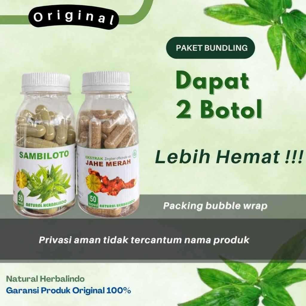 Indonesian Herbal Capsules Red Ginger & Black Cumin 2x50s Bottles Indonesia