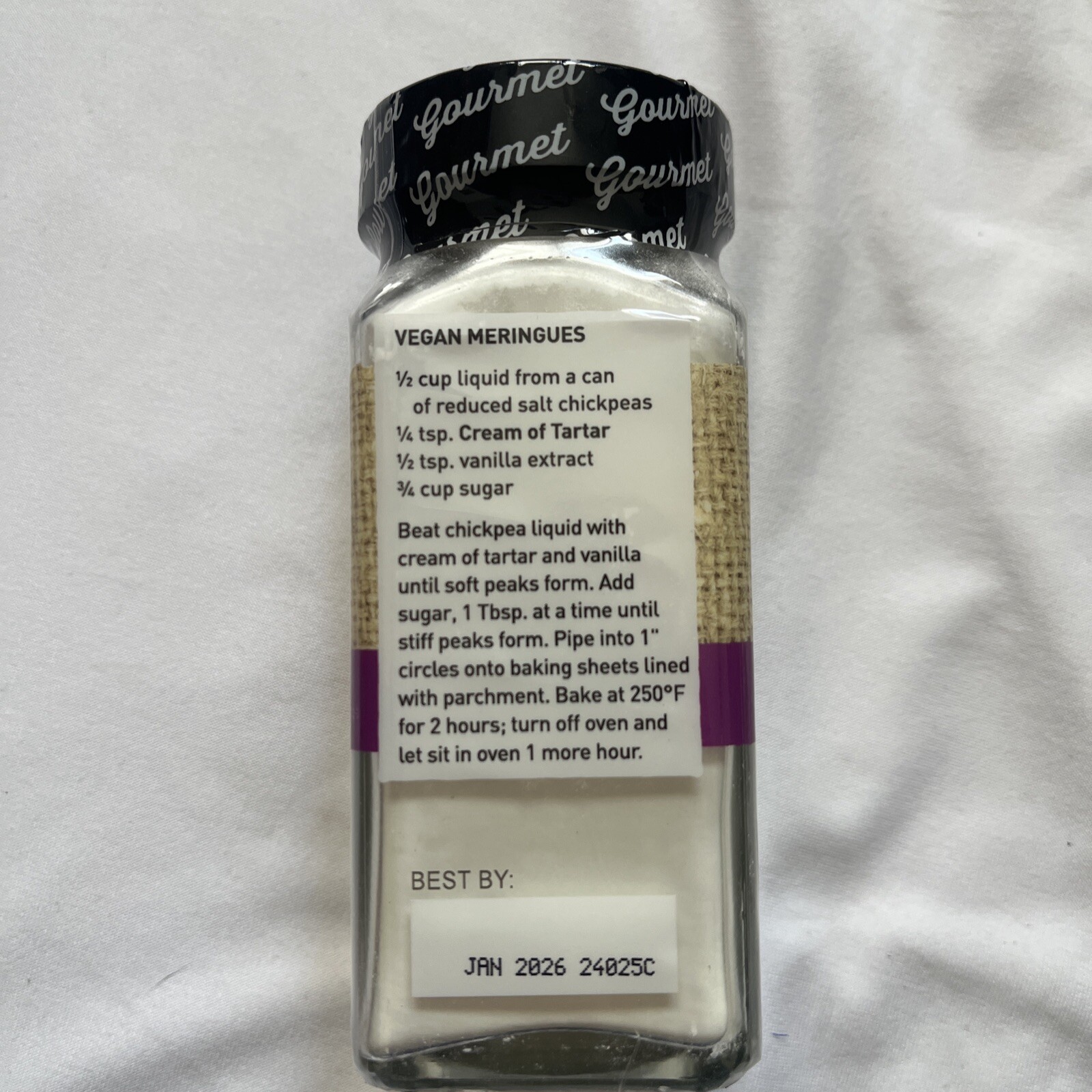 NEW ORGANIC SPICE HUNTER Jar Of Cream Of Tartar 3.6 Oz
