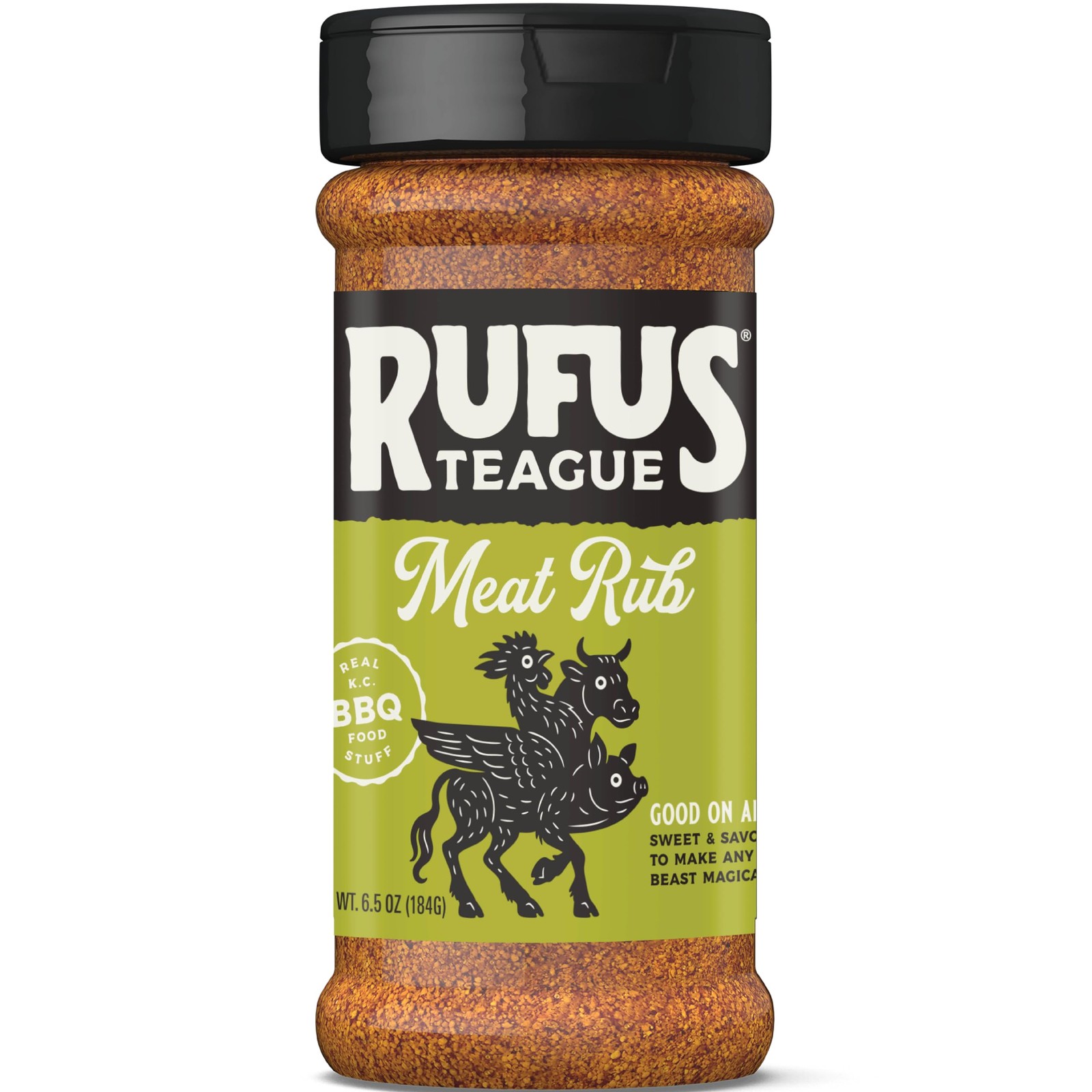 Rufus Teague Meat Rub, Gluten-Free, Award-Winning 6.5 Fl Oz (Pack of 1)