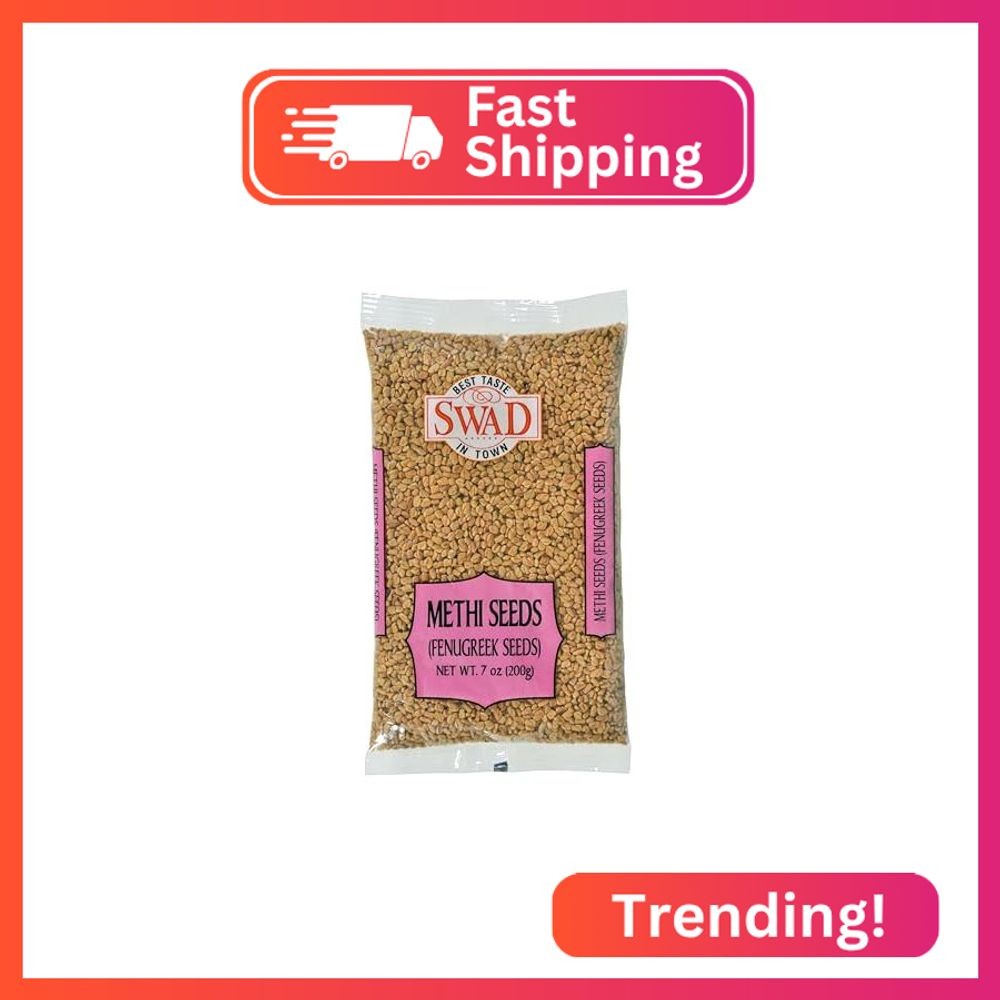 Swad Fenugreek (Methi) Seeds 7oz- Indian Grocery,spice