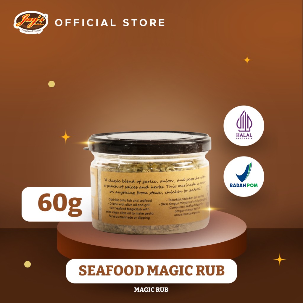 Seafood Magic Rub Dry Seasoning 60g natural spice blend for grilling seafood