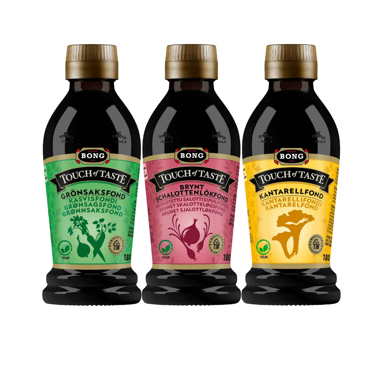 3-Pack Touch of Taste Vegetarian Fond Mix 180ml (Veg + Shallot + Chanterelle)