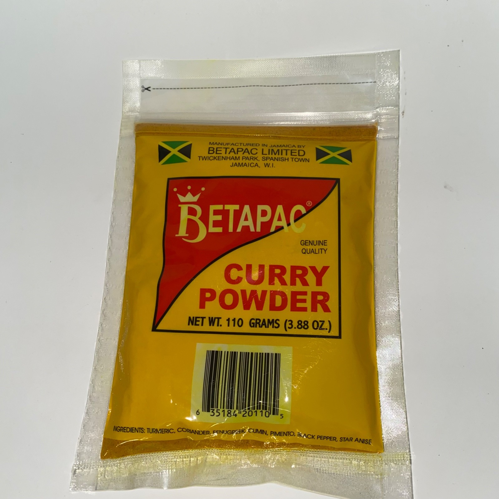 3 PACK Beta Pac 100% Jamaican Curry Powder 110g
