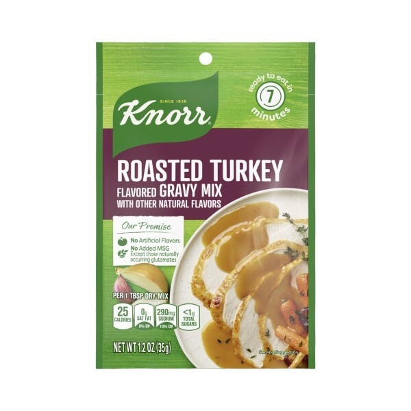 Knorr Roasted Turkey Flavored Gravy Mix (Pack of 12)