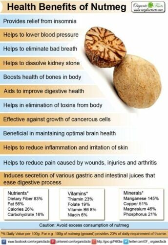 Nutmeg Sadikka Organic Whole Ground Spice Pure Ceylon Natural Grade Spice 100g
