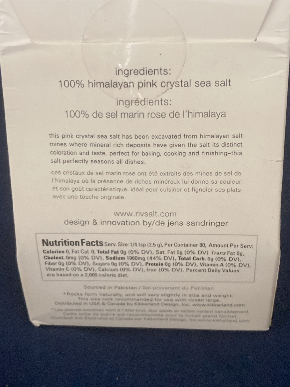 Rivsalt Refill Large Refill Himalayan Pink Sea Salt Crystal 6.35 Oz /7 Oz Sealed