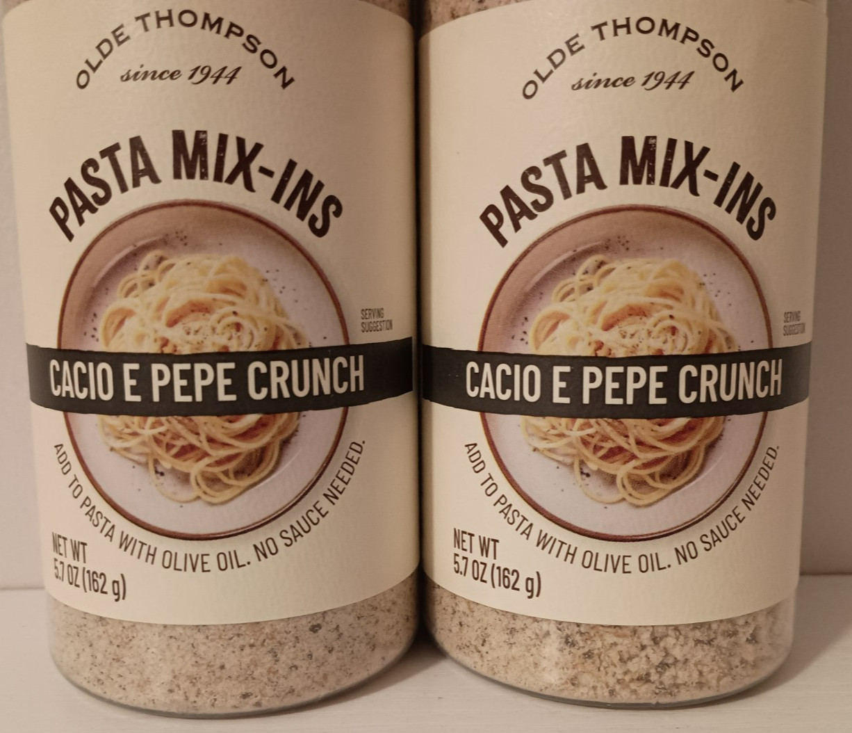 Olde Thompson Cacio E Pepe Crunch Pasta Mix-Ins Seasoning 5.7 oz (2 Pack)