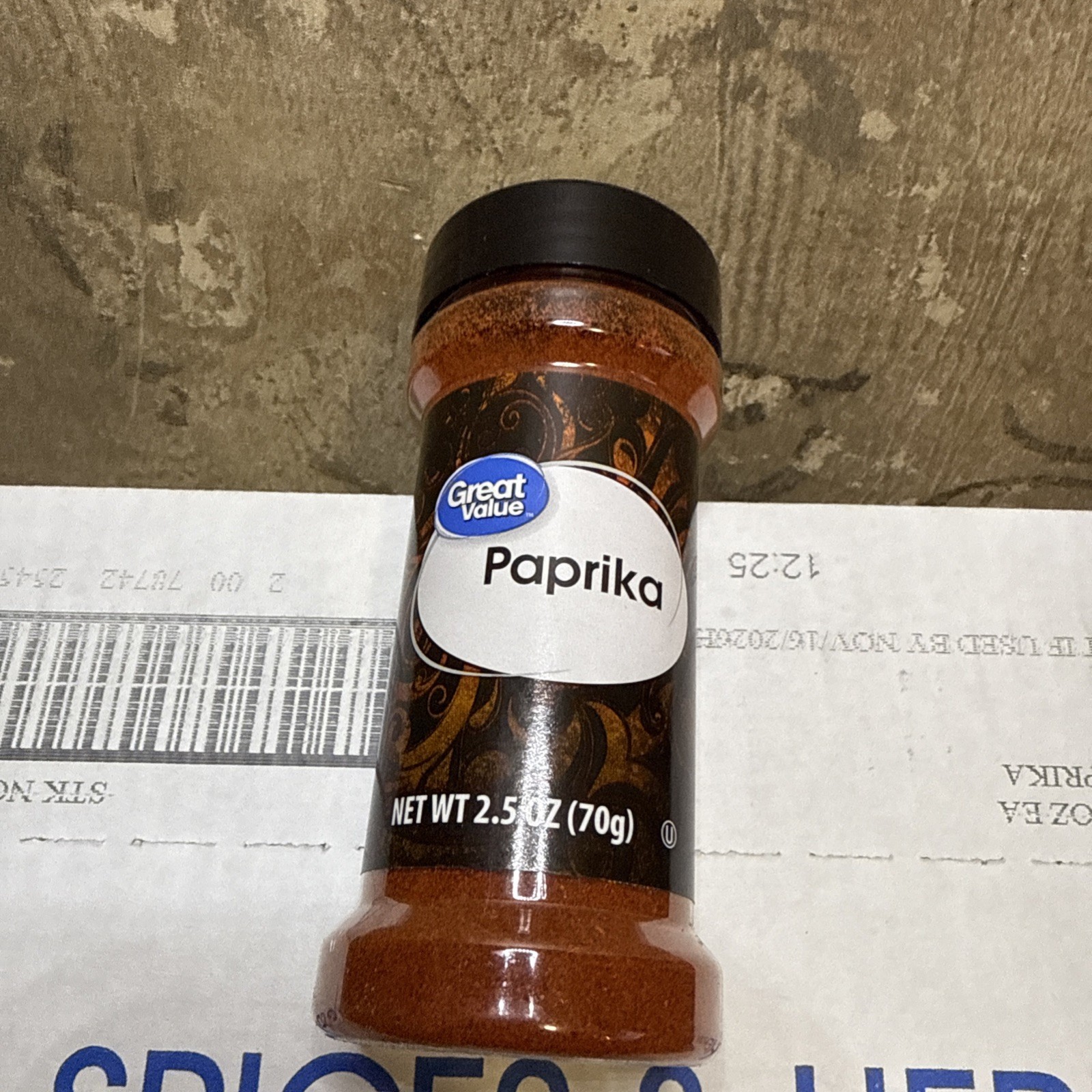 Case/Lot 15 Bulk Great Value Paprika 2.5 Ounce Bottles 70 Gram 11/2026 Exp.