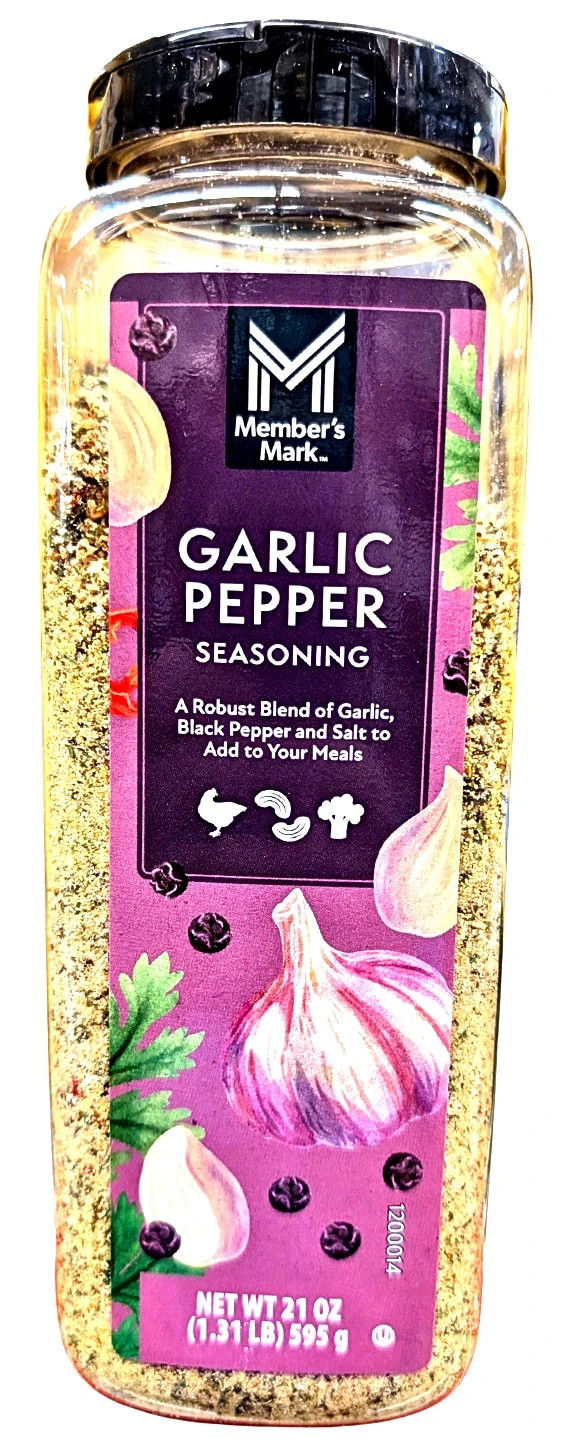 Member’s Mark Garlic Pepper Seasoning 21 Oz EXP 08/2028