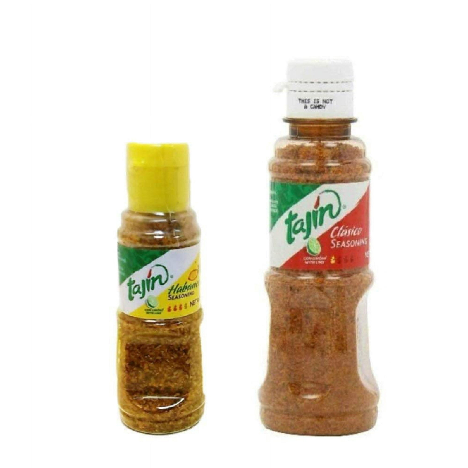 Tajín Clásico 5oz & Habanero 1.6oz Seasoning Combo Lime Powder for Fruit Snack