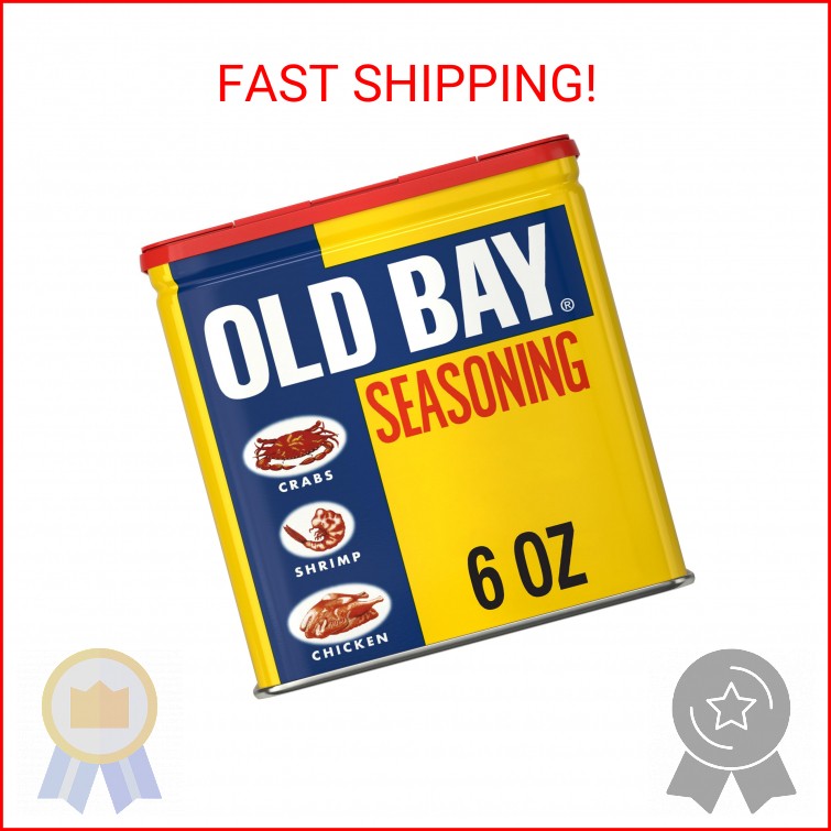 OLD BAY Seasoning, Classic Seafood, Non GMO, Gluten Free, Unique Blend of 18 Her