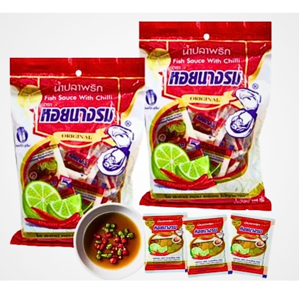 Fish Sauce Food Mixed Chili Seasoning Salty Spicy Thai Original 2Pack(100Sachet)