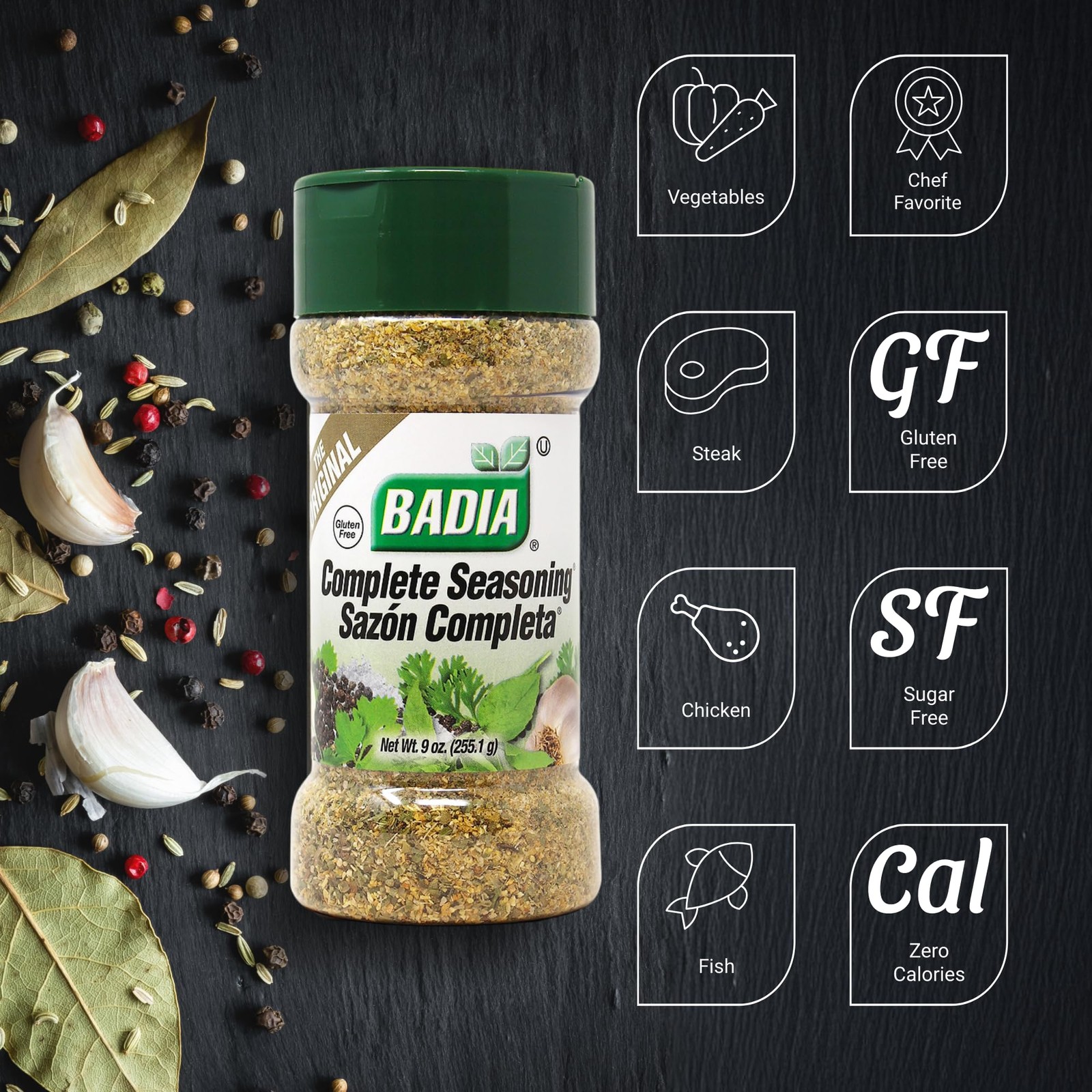 Badia Complete Seasoning 9 oz – All-Purpose Spice Blend 9 Ounce (Pack of 1)