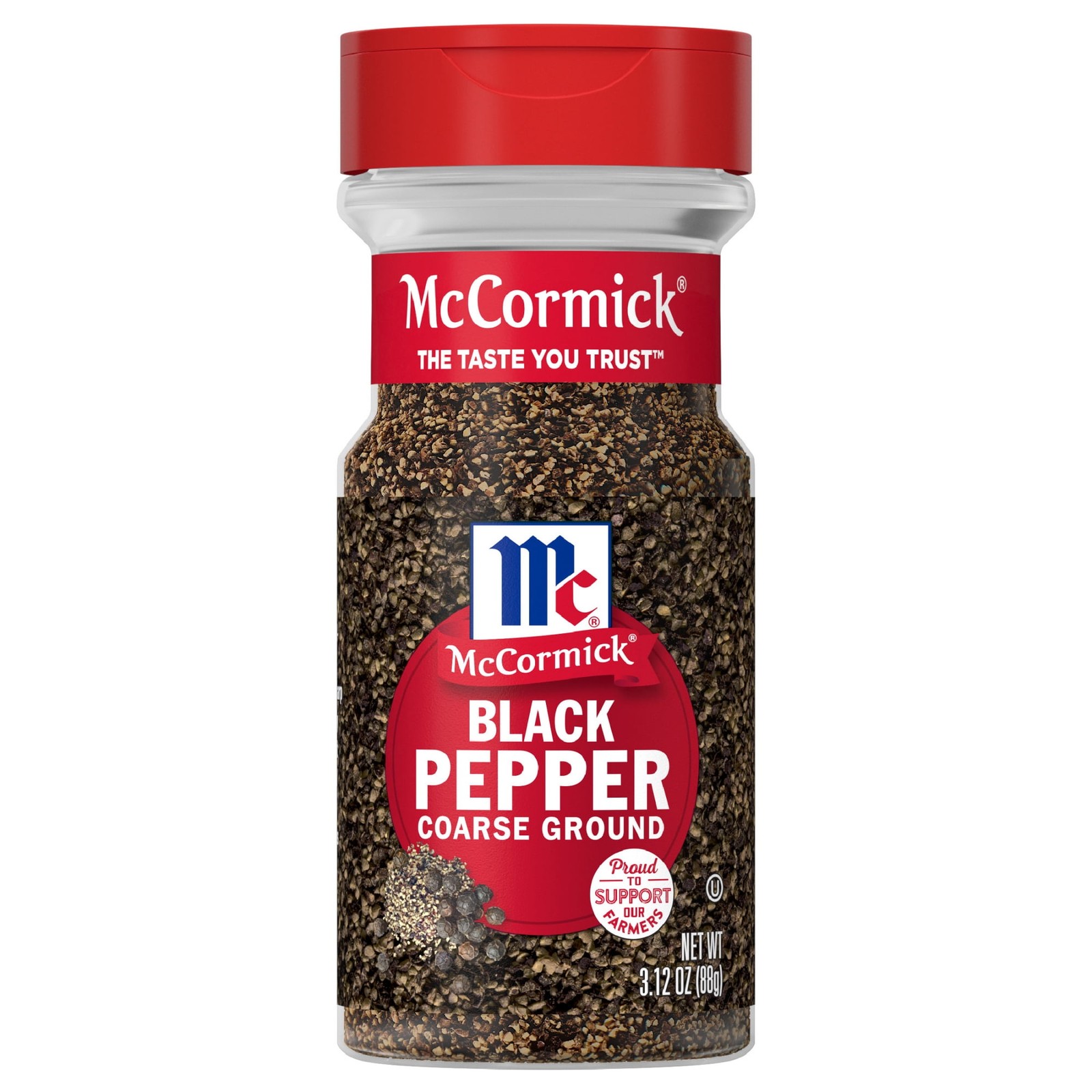 McCormick Coarse Ground Black Pepper, 3.12 oz